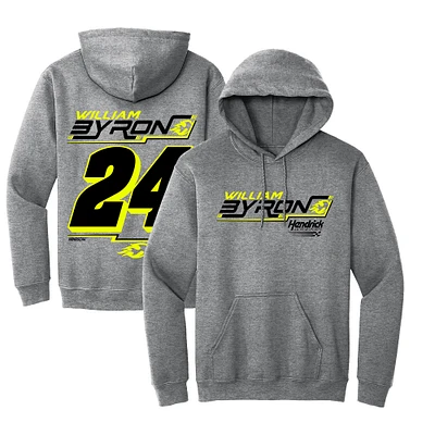 Men's Hendrick Motorsports Team Collection Heather Gray William Byron Extreme Pullover Hoodie