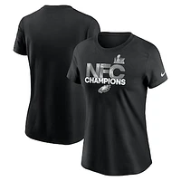 Women's Nike Black Philadelphia Eagles 2024 NFC Champions T-Shirt