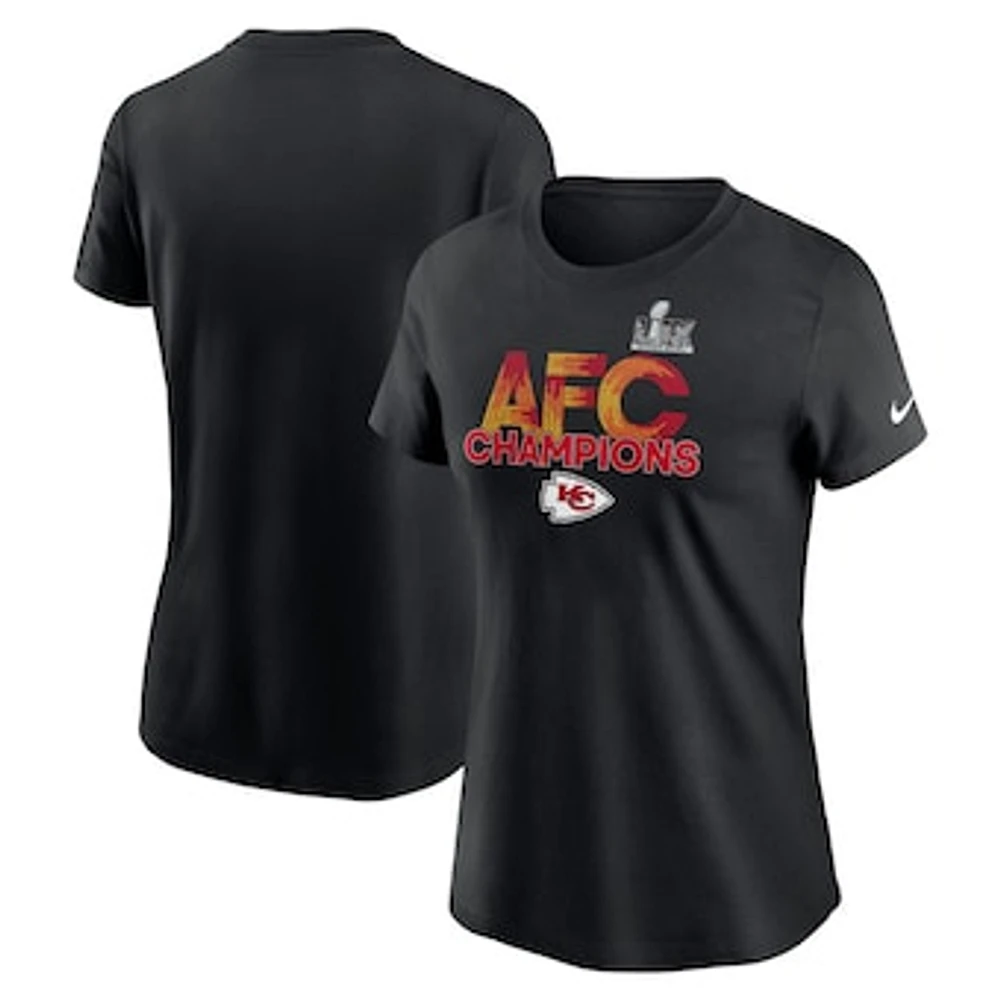 Women's Nike Black Kansas City Chiefs 2024 AFC Champions T-Shirt