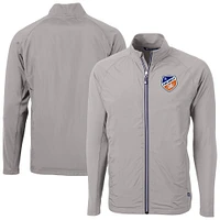 Men's Cutter & Buck FC Cincinnati Adapt Eco Knit Hybrid Recycled Raglan Full-Zip Jacket