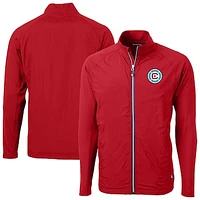 Men's Cutter & Buck Chicago Fire Adapt Eco Knit Hybrid Recycled Raglan Full-Zip Jacket