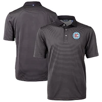 Men's Cutter & Buck Chicago Fire Virtue Eco Pique Micro Stripe Recycled Polo