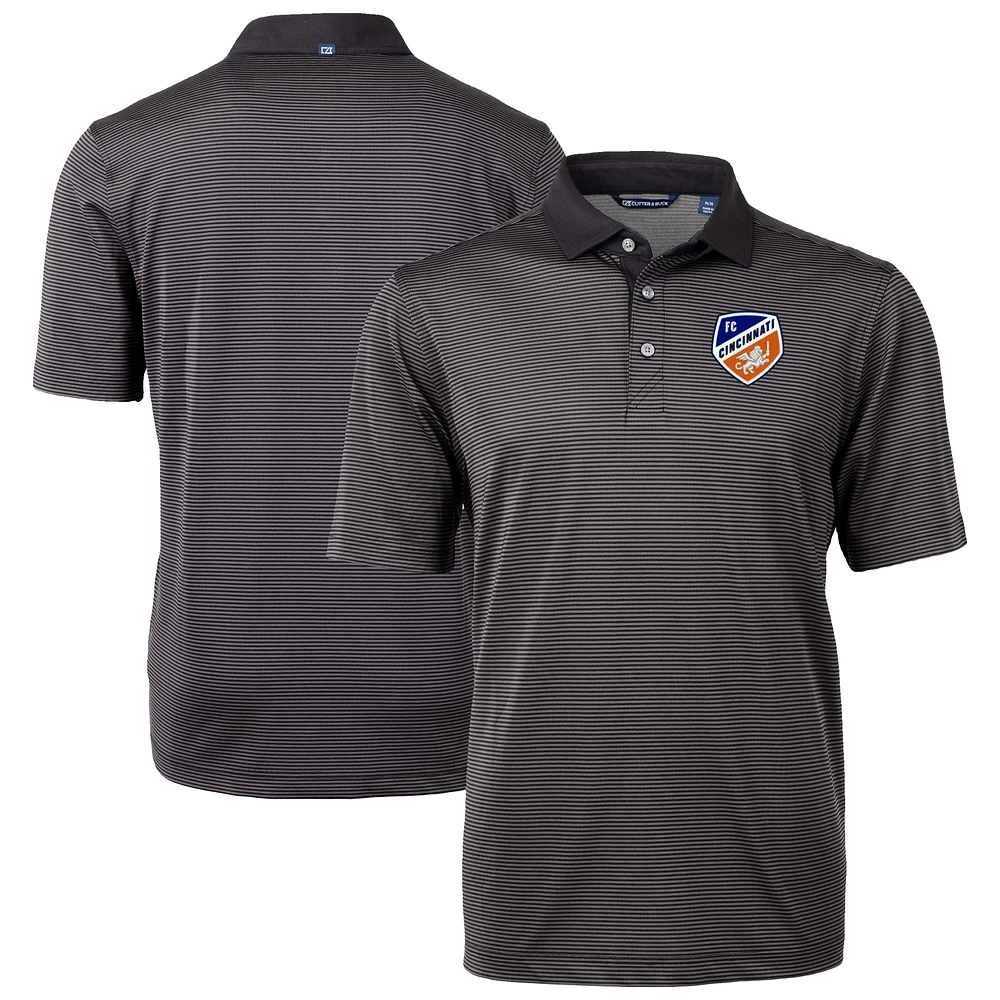 Men's Cutter & Buck FC Cincinnati Virtue Eco Pique Micro Stripe Recycled Polo