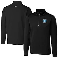 Men's Cutter & Buck Charlotte FC Traverse Stretch Eco Quarter-Zip Top