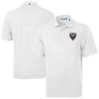 Men's Cutter & Buck  White D.C. United Virtue Eco Pique Recycled Polo