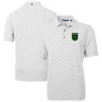 Men's Cutter & Buck Gray Austin FC Virtue Eco Pique Botanical Print Recycled Polo