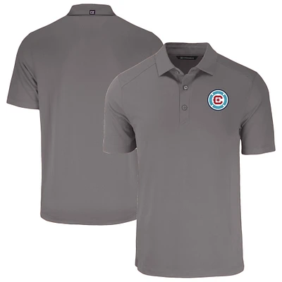 Men's Cutter & Buck  Charcoal Chicago Fire Forge Eco Stretch Recycled Polo