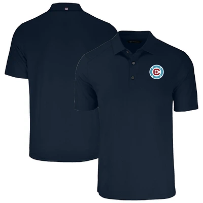 Men's Cutter & Buck  Navy Chicago Fire Forge Eco Stretch Recycled Polo