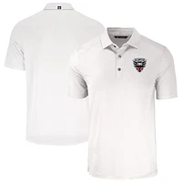 Men's Cutter & Buck White D.C. United Forge Eco Stretch Recycled Polo