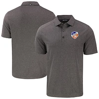 Men's Cutter & Buck Heather Black FC Cincinnati Forge Eco Stretch Recycled Polo