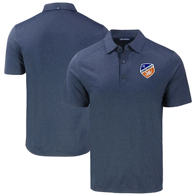 Men's Cutter & Buck Heather Navy FC Cincinnati Forge Eco Stretch Recycled Polo