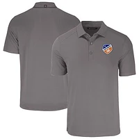 Men's Cutter & Buck Charcoal FC Cincinnati Forge Eco Stretch Recycled Polo