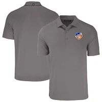 Men's Cutter & Buck Charcoal FC Cincinnati Forge Eco Stretch Recycled Polo