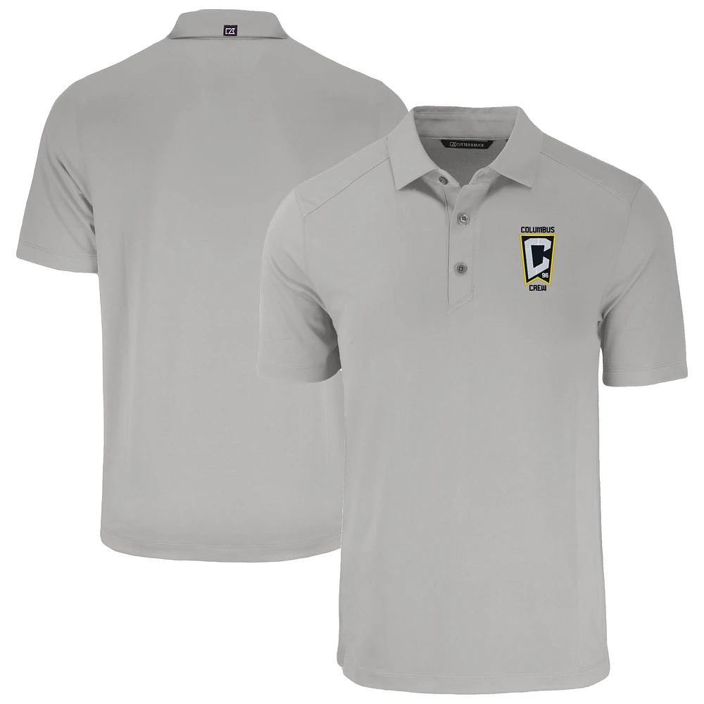 Men's Cutter & Buck Gray Columbus Crew Forge Eco Stretch Recycled Polo
