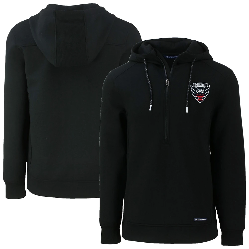 Men's Cutter & Buck D.C. United Roam Eco Half-Zip Recycled Pullover Hoodie