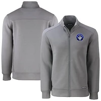 Men's Cutter & Buck  Gray CF Montreal Roam Eco Recycled Full-Zip Jacket