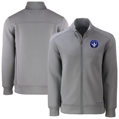 Men's Cutter & Buck  Gray CF Montreal Roam Eco Recycled Full-Zip Jacket