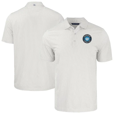 Men's Cutter & Buck Charlotte FC Pike Eco Symmetry Print Stretch Recycled Polo
