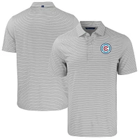 Men's Cutter & Buck Chicago Fire Forge Eco Double Stripe Stretch Recycled Polo