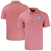 Men's Cutter & Buck Chicago Fire Forge Eco Double Stripe Stretch Recycled Polo