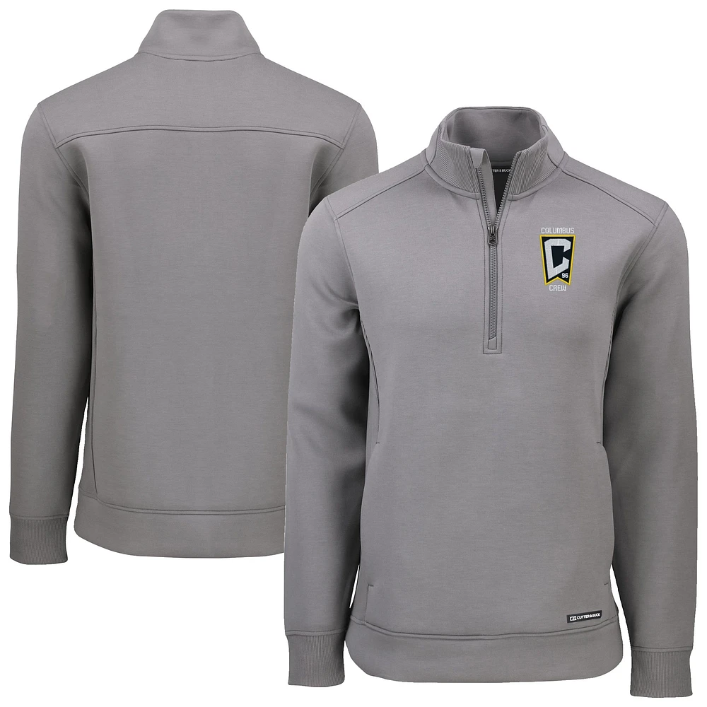 Men's Cutter & Buck Columbus Crew Roam Eco Recycled Quarter-Zip Pullover Top