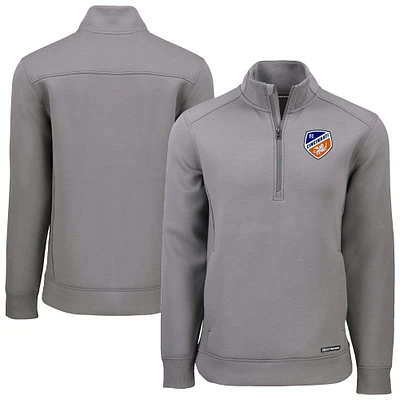 Men's Cutter & Buck FC Cincinnati Roam Eco Recycled Quarter-Zip Pullover Top