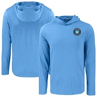 Men's Cutter & Buck Charlotte FC Coastline Epic Comfort Eco Recycled Long Sleeve Hoodie T-Shirt