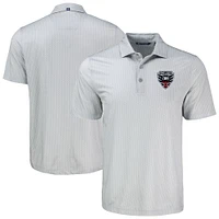 Men's Cutter & Buck D.C. United Pike Eco Shadow Check Print Recycled Polo