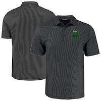 Men's Cutter & Buck Austin FC Pike Eco Shadow Check Print Recycled Polo