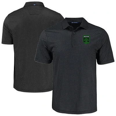 Men's Cutter & Buck Austin FC Pike Eco Shadow Check Print Recycled Polo