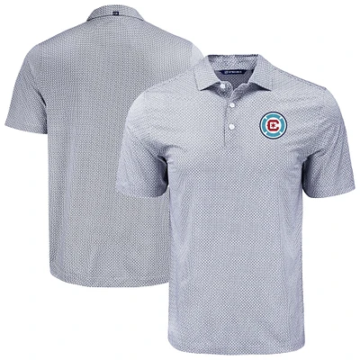 Men's Cutter & Buck Chicago Fire Pike Eco Diamond Dot Print Recycled Polo