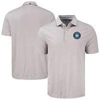 Men's Cutter & Buck Charlotte FC Forge Eco Fine Line Stripe Stretch Recycled Polo
