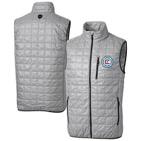 Men's Cutter & Buck Chicago Fire Rainier PrimaLoft Eco Insulated Full-Zip Puffer Vest
