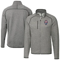 Men's Cutter & Buck Heather Colorado Rapids Mainsail Sweater-Knit Full-Zip Jacket
