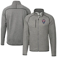 Men's Cutter & Buck Heather Colorado Rapids Mainsail Sweater-Knit Full-Zip Jacket