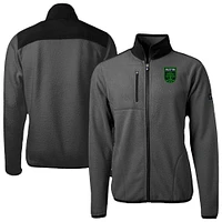 Men's Cutter & Buck Gray Austin FC Cascade Eco Sherpa Fleece Full-Zip Jacket