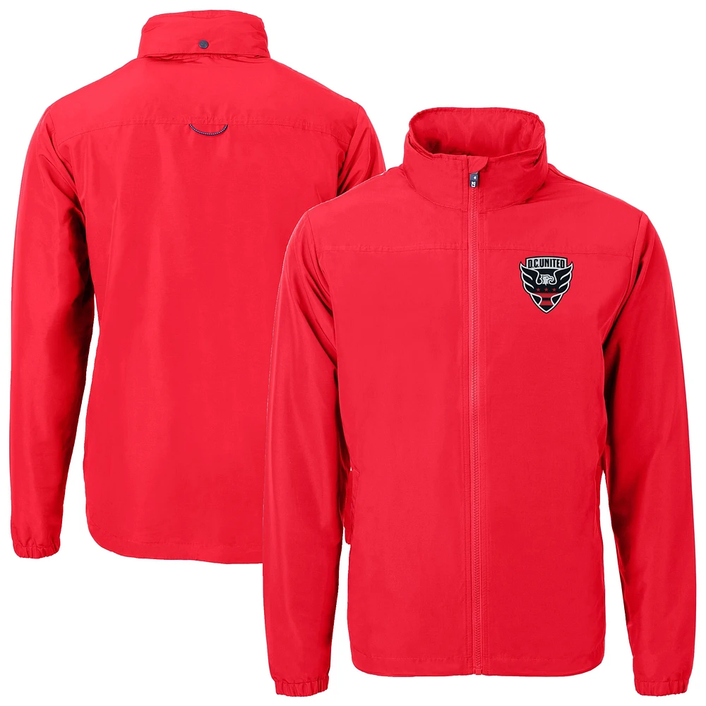 Men's Cutter & Buck Red D.C. United Charter Eco Recycled Full-Zip Jacket