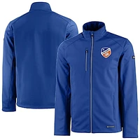 Men's Cutter & Buck  Blue FC Cincinnati Evoke Eco Softshell Recycled Full-Zip Jacket