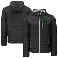Men's Cutter & Buck  Black Austin FC Rainier Primaloft Eco Full-Zip Hooded Jacket
