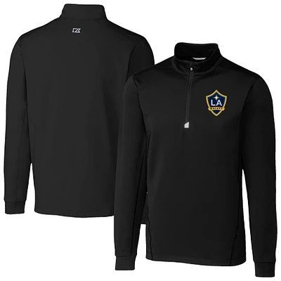 Men's Cutter & Buck LA Galaxy Traverse Stretch Eco Quarter-Zip Pullover Top