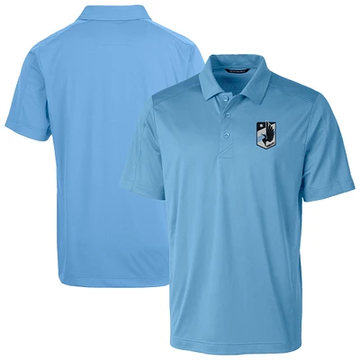 Men's Cutter & Buck  Powder Blue Minnesota United FC Prospect Eco Textured Stretch Recycled Polo