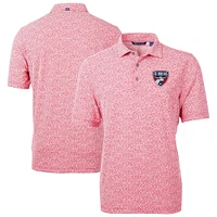 Men's Cutter & Buck Red FC Dallas DryTec Virtue Eco Pique Botanical Print Recycled Polo