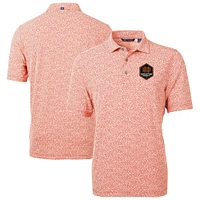 Men's Cutter & Buck Houston Dynamo FC DryTec Virtue Eco Pique Botanical Print Recycled Polo