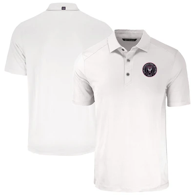 Men's Cutter & Buck White Inter Miami CF Forge Eco Stretch Recycled Polo