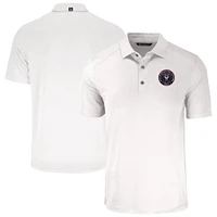 Men's Cutter & Buck White Inter Miami CF Forge Eco Stretch Recycled Polo