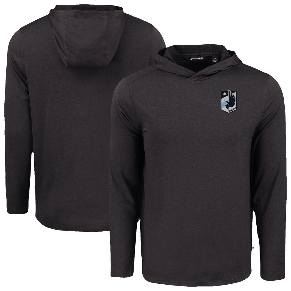 Men's Cutter & Buck Minnesota United FC Coastline Epic Comfort Eco Recycled Long Sleeve Hoodie T-Shirt