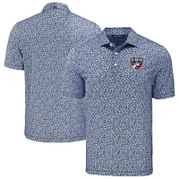 Men's Cutter & Buck  Navy FC Dallas Pike Eco Flora Print Recycled Polo