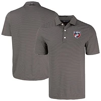 Men's Cutter & Buck FC Dallas Forge Eco Fine Line Stripe Stretch Recycled Polo