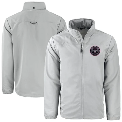Men's Cutter & Buck Inter Miami CF Charter Eco Recycled Full-Zip Jacket