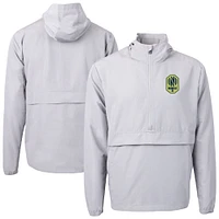Men's Cutter & Buck  Gray Nashville SC Charter Eco Recycled Full-Zip Anorak Jacket